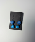Blue Painted Earrings - Dana