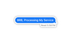 Sticker - BRB Processing my Service